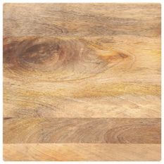 Dessus de table 50x50x3,8 cm carré bois massif manguier