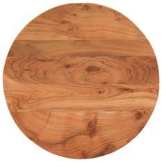 Dessus de table Ø60x2,5 cm rond bois massif d'acacia