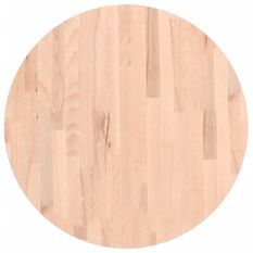 Dessus de table Ø60x2,5 cm rond bois massif de hêtre