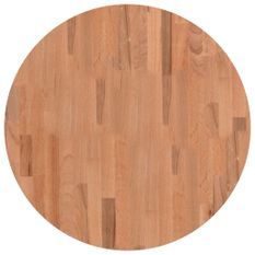 Dessus de table Ø60x2,5 cm rond bois massif de hêtre