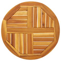 Dessus de table Ø60x2 cm rond bois massif d'acacia