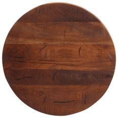 Dessus de table Ø 60x3,8 cm rond bois massif de récupération