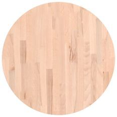 Dessus de table Ø60x4 cm rond bois massif de hêtre