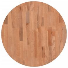 Dessus de table Ø60x4 cm rond bois massif de hêtre