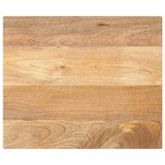 Dessus de table 60x50x3,8 cm rectangulaire bois massif manguier