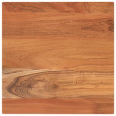 Dessus de table 60x60x2,5 cm carré bois massif d'acacia