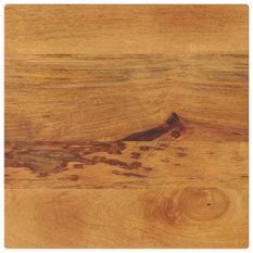 Dessus de table 60x60x2,5 cm carré bois massif manguier