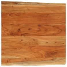 Dessus de table 60x60x3,8 cm carré bois massif d'acacia