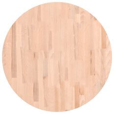 Dessus de table Ø70x2,5 cm rond bois massif de hêtre