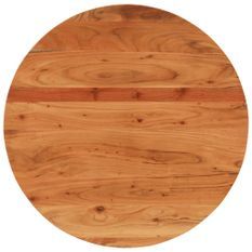 Dessus de table Ø70x3,8 cm rond bois massif d'acacia