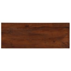 Dessus de table 70x30x2,5 cm rectangulaire bois massif récupéré