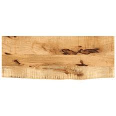 Dessus de table 70x30x3,8 cm bord vivant bois massif manguier