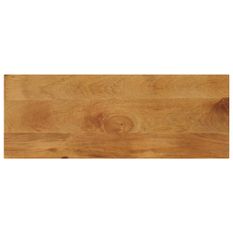 Dessus de table 70x40x2,5 cm rectangulaire bois massif manguier