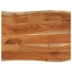 Dessus de table 70x60x3,8 cm rectangulaire bois massif d'acacia