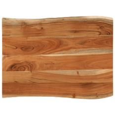 Dessus de table 70x60x3,8 cm rectangulaire bois massif d'acacia