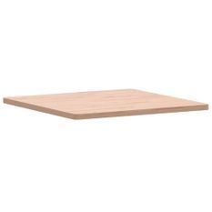 Dessus de table 70x70x2,5 cm carré bois massif de hêtre