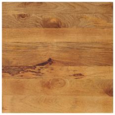 Dessus de table 70x70x2,5 cm carré bois massif manguier