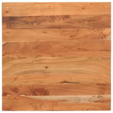Dessus de table 70x70x3,8 cm carré bois massif d'acacia