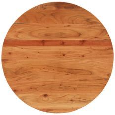 Dessus de table Ø80x2,5 cm rond bois massif d'acacia