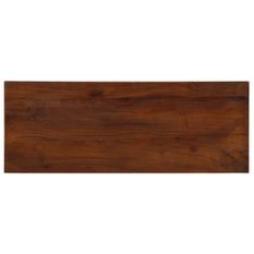 Dessus de table 80x20x2,5 cm rectangulaire bois massif récupéré