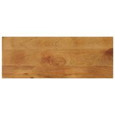 Dessus de table 80x20x3,8 cm rectangulaire bois massif manguier