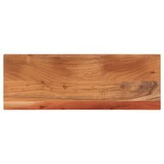 Dessus de table 80x40x2,5 cm rectangulaire bois massif d'acacia