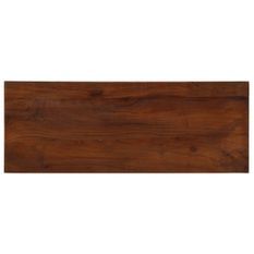 Dessus de table 80x40x2,5 cm rectangulaire bois massif récupéré