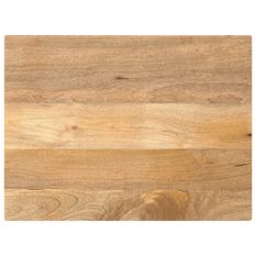 Dessus de table 80x50x3,8 cm rectangulaire bois massif manguier