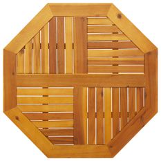 Dessus de table 80x80x2,2 cm octogonal bois massif d'acacia