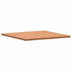 Dessus de table 80x80x2,5 cm carré bois massif de hêtre