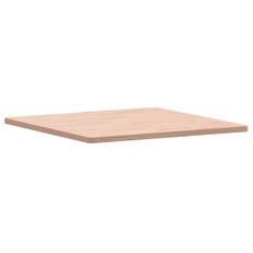 Dessus de table 80x80x2,5 cm carré bois massif de hêtre