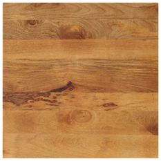 Dessus de table 80x80x2,5 cm carré bois massif de manguier