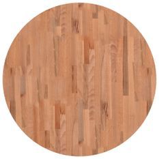 Dessus de table Ø90x1,5 cm rond bois massif de hêtre