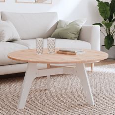 Dessus de table Ø90x1,5 cm rond bois massif de hêtre