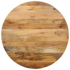 Dessus de table Ø 90x2,5 cm rond bois de manguier massif