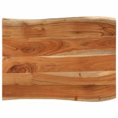 Dessus de table 90x60x2,5 cm rectangulaire bois massif d'acacia