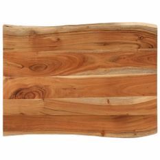Dessus de table 90x60x2,5 cm rectangulaire bois massif d'acacia