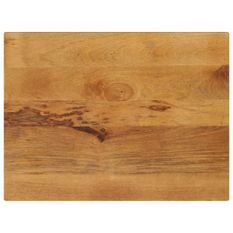 Dessus de table 90x60x2,5 cm rectangulaire bois massif manguier