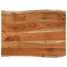 Dessus de table 90x60x3,8 cm rectangulaire bois massif d'acacia
