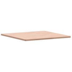 Dessus de table 90x90x2,5 cm carré bois massif de hêtre