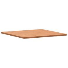 Dessus de table 90x90x2,5 cm carré bois massif de hêtre