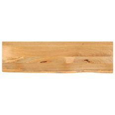 Dessus de table à bord vivant 100x30x2,5cm bois massif manguier