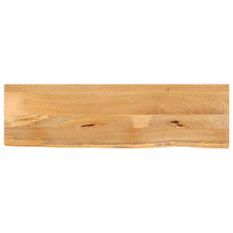 Dessus de table à bord vivant 110x20x3,8cm bois massif manguier