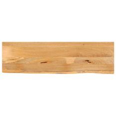 Dessus de table à bord vivant 110x40x3,8cm bois massif manguier
