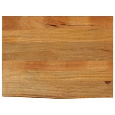 Dessus de table à bord vivant 70x60x2,5 cm bois massif manguier