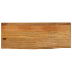 Dessus de table à bord vivant 90x40x2,5 cm bois massif manguier