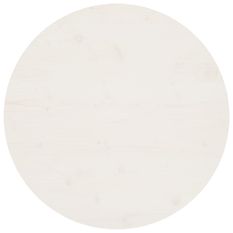 Dessus de table Blanc Ø80x2,5 cm Bois de pin massif