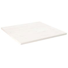 Dessus de table blanc 90x90x2,5 cm bois de pin massif