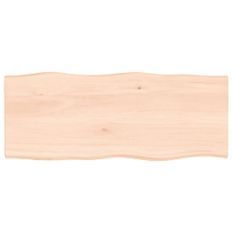 Dessus de table bois chêne massif non traité bordure assortie