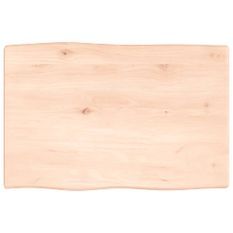 Dessus de table bois chêne massif non traité bordure assortie